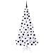 Albero di Natale artificiale Bianco 180 cm PVC e Acciaio - Foto miniatura 4