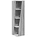 Mobile angolare Bianco 27,5x27x102cm Legno multistrato - Foto miniatura 1