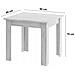 Set di tavolo quadrato Valora 80x80 Sonoma Oak + 4 sedie Osaka White - Foto miniatura 3