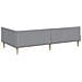 Struttura Letto Angolare con Materasso 2 pcs Grigio chiaro - Foto miniatura 9