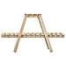 Scaffale Con 2 Ripiani In Legno Marrone 64x19,5x38h - Foto miniatura 2