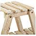 Scaffale Con 2 Ripiani In Legno Marrone 64x19,5x38h - Foto miniatura 7