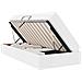 Letto con contenitore e materasso 2 pcs Bianco Pelle - Foto miniatura 1