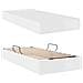 Letto con contenitore e materasso 2 pcs Bianco Pelle - Foto miniatura 8