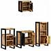 Set di mobili per il bagno 4 pcs Legno di mango massello - Foto miniatura 4