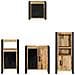 Set di mobili per il bagno 4 pcs Legno di mango massello - Foto miniatura 9