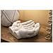 Scultura Mani Aperte Stons In Resina Sabbia 22,7x20 Cm - Foto miniatura 8