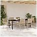 Set da Pranzo per Giardino con cuscino 7 pcs Beige polyrattan - Foto miniatura 4