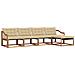Set di divani da esterno con cuscino 5 pcs Naturale e Beige - Foto miniatura 1