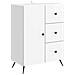 Credenza Bianco Lucido 66 x 34,5 x 90 cm Legno ingegnerizzato - Foto miniatura 1