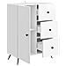 Credenza Bianco Lucido 66 x 34,5 x 90 cm Legno ingegnerizzato - Foto miniatura 3