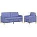 Set di Divani con Storage 2 pcs Blu jeans Poliestere - Foto miniatura 1