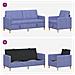Set di Divani con Storage 2 pcs Blu jeans Poliestere - Foto miniatura 4