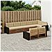Set di divani da esterno con cuscino 8 pcs Naturale e Beige - Foto miniatura 2