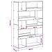 Scaffale per Libri Rovere nero 100 x 33 x 156,5 cm - Foto miniatura 8