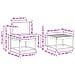 Set di divani da esterno 8 pcs Bianco e Grigio Chiaro - Foto miniatura 8