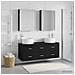 Set di mobili per il bagno 5 pcs Rovere Nero - Foto miniatura 2