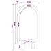 Specchio FAUSKE Bianco 43 x 3,5 x 77 cm Solo per uso interno - Foto miniatura 8