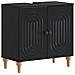 Armadio per Lavabo da Bagno ALKMAAR Nero 59,5 x 31,5 x 59 cm - Foto miniatura 1