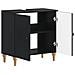 Armadio per Lavabo da Bagno ALKMAAR Nero 59,5 x 31,5 x 59 cm - Foto miniatura 3