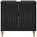 Armadio per Lavabo da Bagno ALKMAAR Nero 59,5 x 31,5 x 59 cm - Foto miniatura 4
