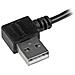 Cavo da Usb a micro USB con connettori ad angolo destro - M / M da 2 m Nero - Foto miniatura 2