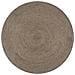 Tappeto Lavorato A Mano In Juta Rotondo 150 Cm Grigio - Foto miniatura 1