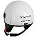 Casco Jet Demi Scooter Moto Omologato Ece 22 Visiera Antigraffio Bianco M - Foto miniatura 5