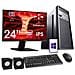 Computer Desktop Windows 10 Intel Quad Core 16gb Ram Ssd 240gb Monitor Incluso - Foto miniatura 1