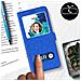 Custodia Samsung Galaxy S20 Fe Doppia Finestra Cover Silicone Blu - Foto miniatura 4