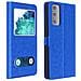 Custodia Samsung Galaxy S20 Fe Doppia Finestra Cover Silicone Blu - Foto miniatura 1