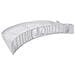 Lint Schermo Fluff Filtro Per Indesit Idv75 Idvl75 Idvl85 Asciugabiancheria - Foto miniatura 2