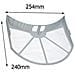 Lint Schermo Fluff Filtro Per Indesit Idv75 Idvl75 Idvl85 Asciugabiancheria - Foto miniatura 4