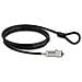 Cavo di Sicurezza in accaio per Portatile a combinazione da 4 cifre da 1,8m - Codice resettabile ricoperto in vinile - Foto miniatura 1