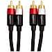PBH-20217 2.43m 2 x RCA 2 x RCA Nero, Oro, Rosso, Bianco cavo audio - Foto miniatura 3