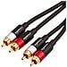PBH-20217 2.43m 2 x RCA 2 x RCA Nero, Oro, Rosso, Bianco cavo audio - Foto miniatura 1