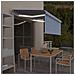 Tenda Automatica Parasole Led Sensore Vento 3x2,5m Blu E Bianca - Foto miniatura 6