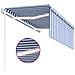 Tenda Automatica Parasole Led Sensore Vento 3x2,5m Blu E Bianca - Foto miniatura 7