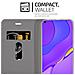 Custodia Compatibile Con Huawei Nova 7 5g In Blu Scuro Nero - Coperchio Protettiva Con Chiusura Magnetica, Funzione Stand E Tasca Per Le Carte - Foto miniatura 4