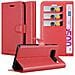 Custodia Compatibile Con Samsung Galaxy S10 In Rosso Carminio - Coperchio Protettiva Con Chiusura Magnetica, Funzione Stand E Tasca Per Le Carte - Foto miniatura 1