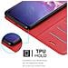 Custodia Compatibile Con Samsung Galaxy S10 In Rosso Carminio - Coperchio Protettiva Con Chiusura Magnetica, Funzione Stand E Tasca Per Le Carte - Foto miniatura 5