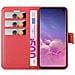 Custodia Compatibile Con Samsung Galaxy S10 In Rosso Carminio - Coperchio Protettiva Con Chiusura Magnetica, Funzione Stand E Tasca Per Le Carte - Foto miniatura 7