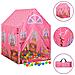 Tenda Da Gioco Per Bambini Rosa Con 250 Palline 69x94x104 Cm - Foto miniatura 1