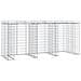 Parete Gabbioni Bidone Spazzatura 270x91x120 Cm Ferro Zincato - Foto miniatura 1