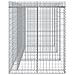 Parete Gabbioni Bidone Spazzatura 270x91x120 Cm Ferro Zincato - Foto miniatura 4