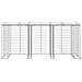 Parete Gabbioni Bidone Spazzatura 270x91x120 Cm Ferro Zincato - Foto miniatura 5