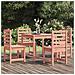 Set Da Pranzo Per Giardino 5 Pz In Legno Massello Di Douglas - Foto miniatura 1