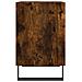 Comodino Rovere Fumo 40x30x50 Cm In Legno Multistrato - Foto miniatura 4