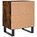 Comodino Rovere Fumo 40x30x50 Cm In Legno Multistrato - Foto miniatura 5