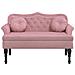 Panca con Cuscini Rosa 120,5x65x75 cm in Velluto - Foto miniatura 3